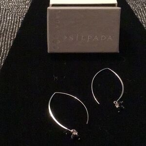 Silpada Sterling Silver Hoop Earrings.